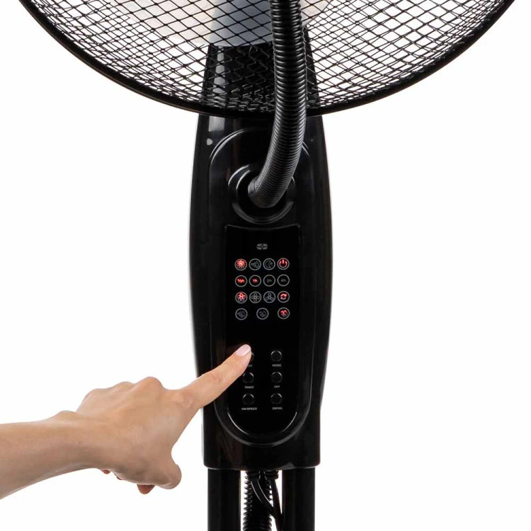 Вентилатор с водна мъгла 16'' Muhler MF-1609RC, 75W, LED, дист. упр-е