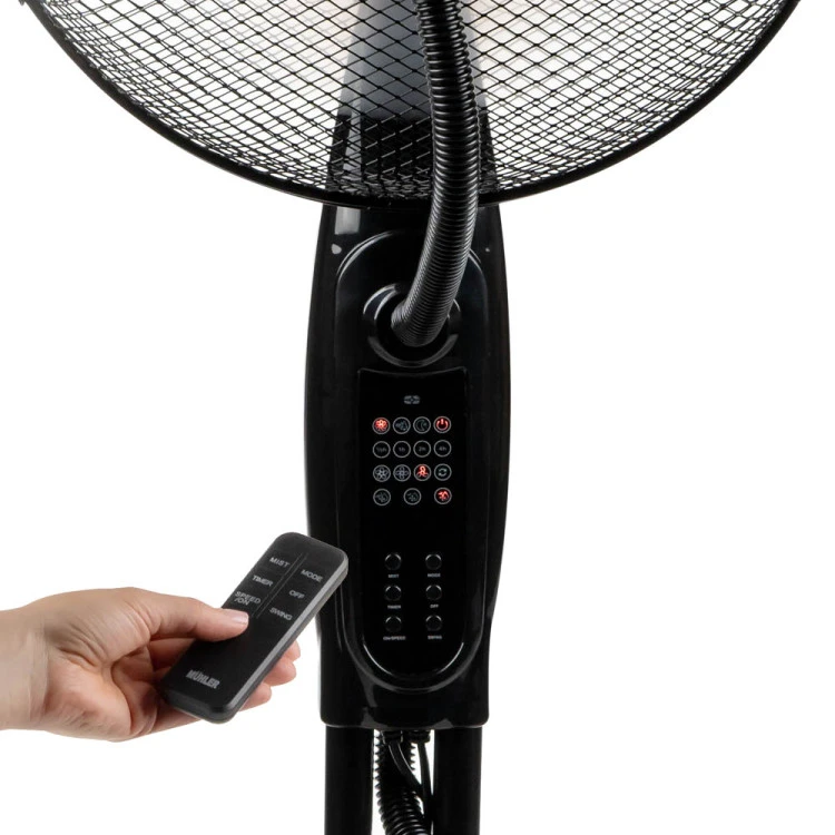Вентилатор с водна мъгла 16'' Muhler MF-1609RC, 75W, LED, дист. упр-е